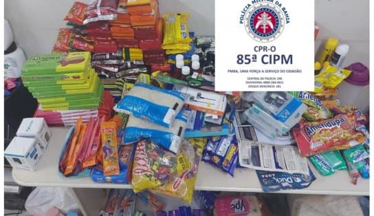 Imagem de Trio de suspeitos é flagrado com R$ 6 mil em mercadorias furtadas no interior da Bahia