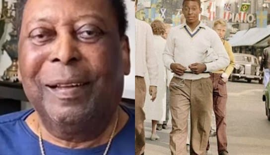 Imagem de Torcendo do hospital, Pelé relembra tempo de jogador e posta foto de sua primeira Copa