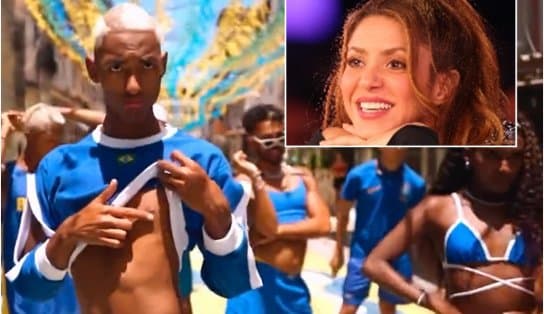 Imagem de Shakira compartilha vídeo de brasileiro ao som de 'Waka Waka' e o chama para dançar com ela: "adorei!"