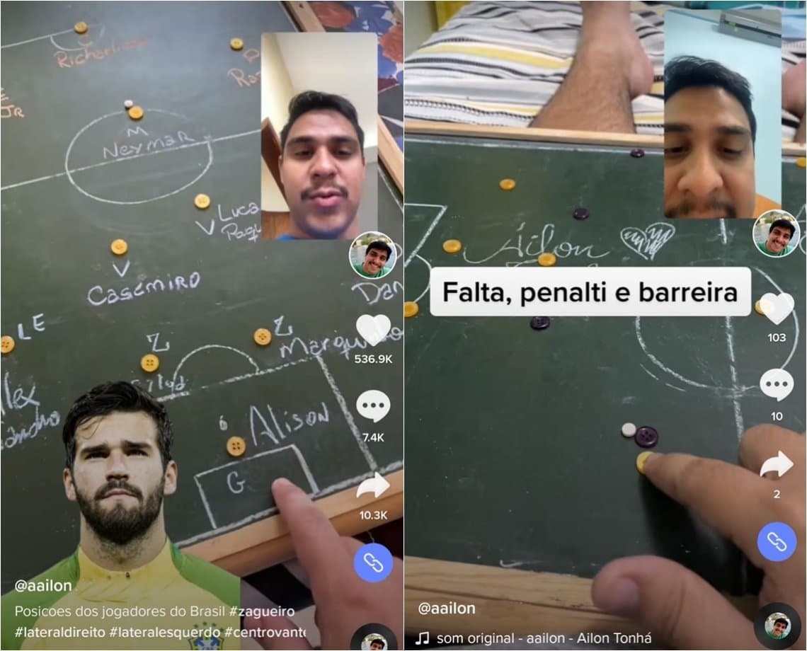 Técnico do Tiktok? Quem é o rapaz que viralizou ao explicar futebol de forma simples