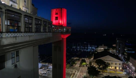 Imagem de Saiba porque o Elevador Lacerda e o Vitaduto do BRT estão vermelhos