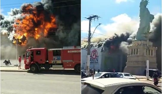 Imagem de URGENTE! Incêndio atinge loja da Havan em Vitória da Conquista