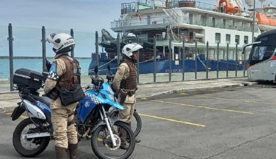 Imagem de Operação Navio: PM intensifica ações com aumento da chegada de turistas em Salvador