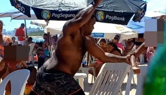 Imagem de Pai flagrado ao agredir filhas em praia fala com exclusividade à TV Aratu; caso é encaminhado para a DERCCA