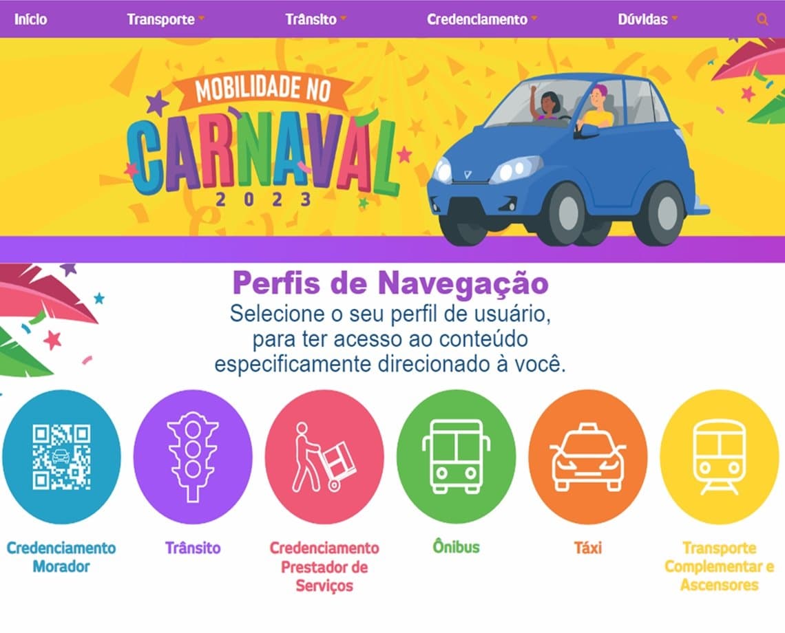 Prefeitura de Salvador lança site para orientar foliões sobre mobilidade durante o Carnaval 2023