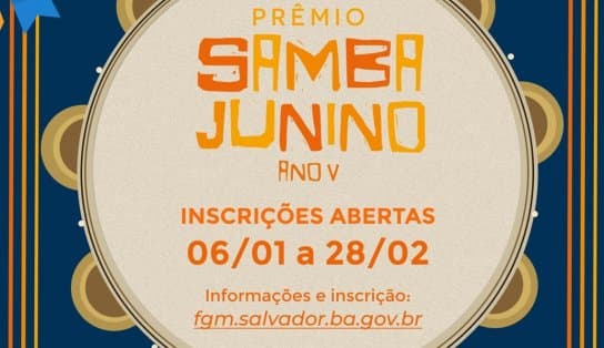 Imagem de FGM abre inscrições para a quinta edição do Prêmio Samba Junino