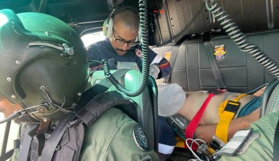 Imagem de Homem com pancreatite aguda é transportado de helicóptero em Salvador