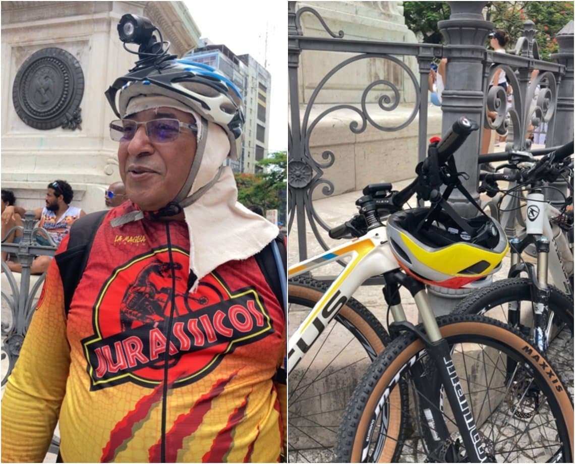 Quem tem fé também vai pedalando: grupo de ciclistas atravessa a cidade para ver festejos do Bonfim 