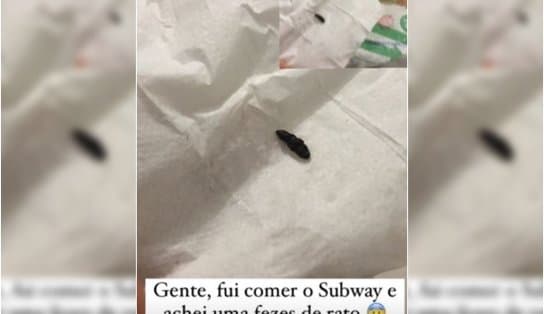 Imagem sobre Cliente encontra cocô de rato em sanduíche e se revolta em rede social; “se eu como, eu morro”