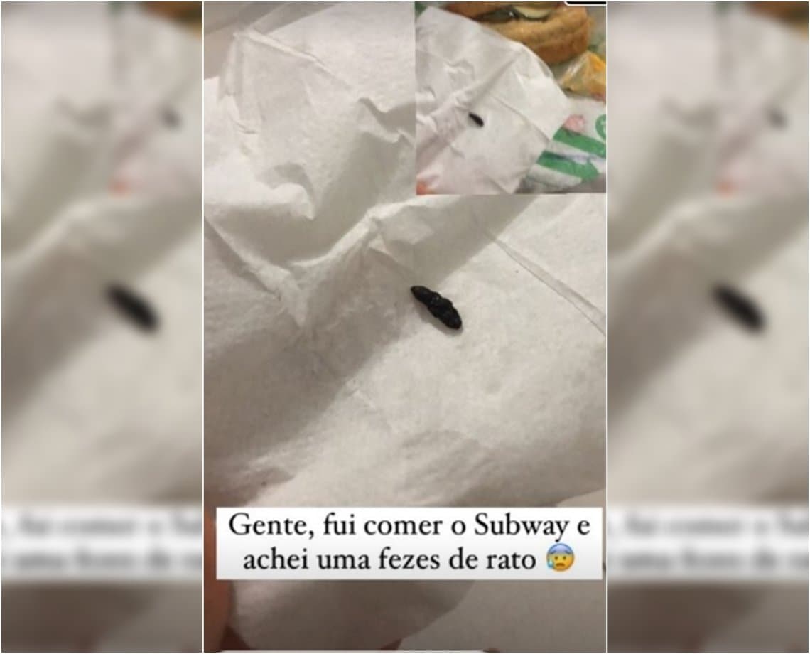 Cliente encontra cocô de rato em sanduíche e se revolta em rede social; “se eu como, eu morro”