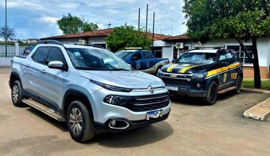 Imagem de Caminhonete Fiat Toro roubada em Niterói é recuperada em Barreiras 