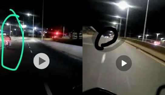 Imagem de Câmera de mototaxista flagrou acidente que vitimou motorista de aplicativo na ACM; assista