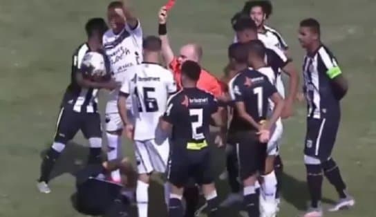 Imagem de Copa do Nordeste: clássico paraibano tem jogador expulso com apenas 10 segundos de jogo; assista ao lance