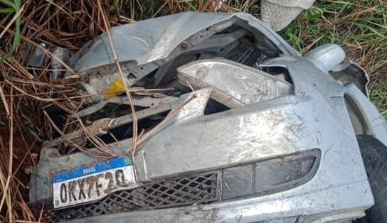 Imagem de Suspeitos de latrocínio de motorista em Conquista são presos após acidente com carro da vítima