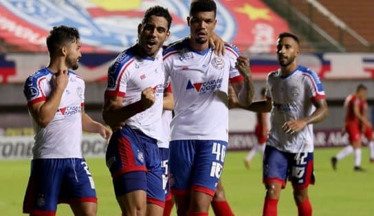 Imagem de Copa Sul-Americana: poupando titulares, Bahia goleia o Guabirá por 5 a 0 em Salvador