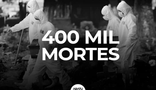 Imagem de Brasil atinge marca de 400 mil mortos pela Covid-19; recorde é batido pouco mais de um mês após 300 mil mortos