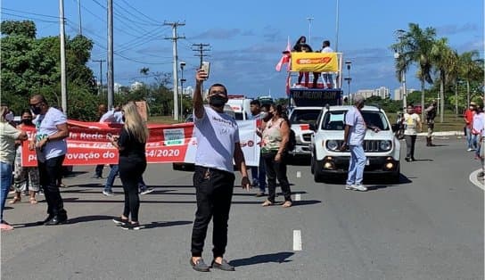 Imagem de Profissionais da enfermagem realizam carreata em Salvador e reivindicam aprovação de piso salarial