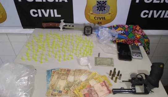 Imagem de Suspeito de envolvimento no tráfico de drogas e participante de extorsão e sequestro são presos em Itapetinga