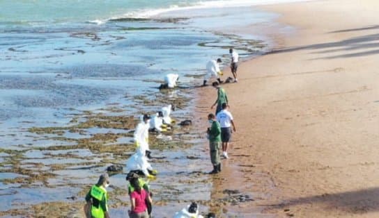 Imagem de Sujou de novo! Após dois anos, resíduos de óleo voltam a aparecer no litoral baiano e preocupam órgãos ambientais