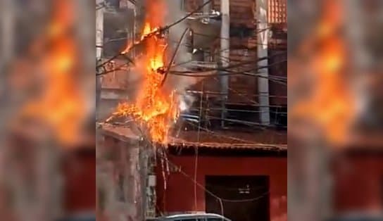 Imagem de Vídeo impressionante mostra homem escapando de chamas em Salvador; assista 