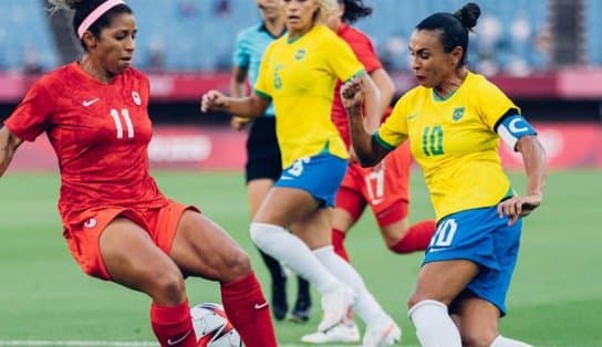 Imagem de Eliminadas! Canarinhas caem diante do Canadá e estão fora do torneio de futebol nos Jogos de Tóquio