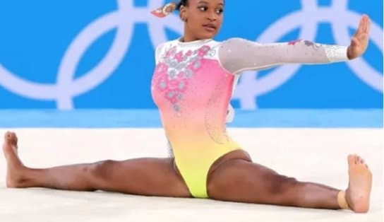 Imagem de Após conquistar duas medalhas em Tóquio, Rebeca Andrade fica fora do pódio em disputa no solo