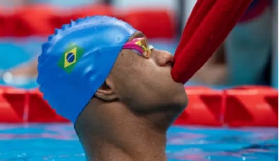 Imagem de Nadador Gabriel Geraldo é prata e conquista 1ª medalha do Brasil nas Paralimpíadas de Tóquio