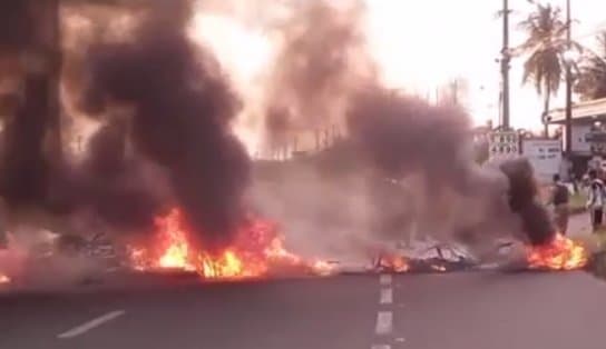 Imagem de Grupo com centenas de trabalhadores informais faz manifestação e interdita a Cia-Aeroporto próximo à Ceasa