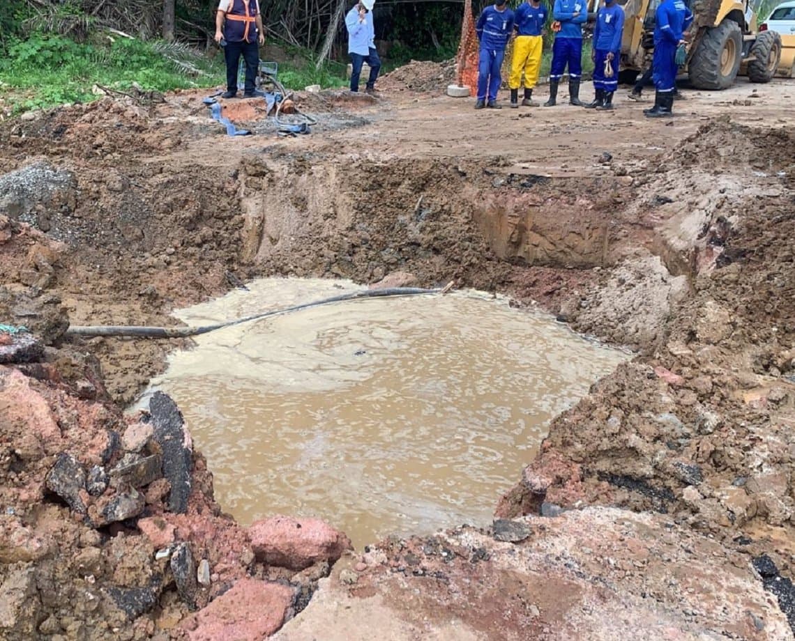 Trabalhador morre soterrado em acidente durante obra de esgotamento sanitário em Lauro de Freitas