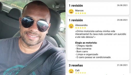 Imagem de Ele fez uma passageira desistir do suicídio em Salvador: conheça Germano, o motorista por app que ganhou "fama" de psicólogo 