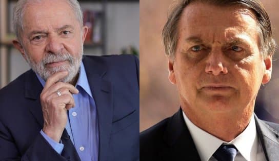 Imagem de Nas intenções de votos da sucessão presidencial, Lula lidera 1º turno com mais de 20 pontos à frente de Bolsonaro, segundo Ipec