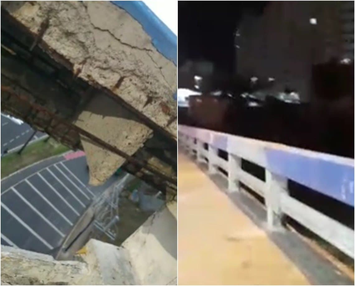 Antes x Depois: mureta de proteção do viaduto da Cardeal da Silva é restaurada após apelo da Aratu; veja vídeos