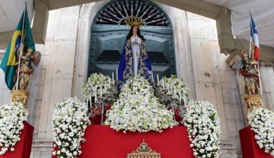 Imagem de Padroeira da Bahia, Nossa Senhora da Conceição da Praia é homenageada em Salvador; veja programação