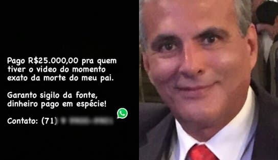 Imagem de Filho de servidor executado na Garibaldi oferece R$ 25 mil para quem tiver vídeos do crime contra o pai