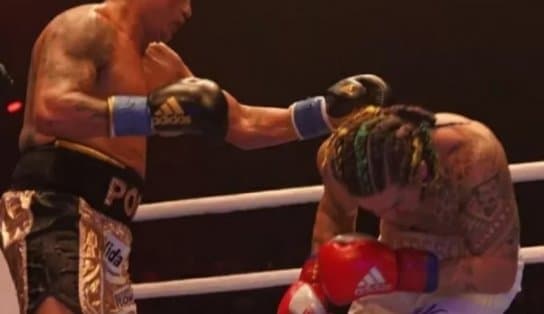 Imagem de Popó X Whindersson: no ringue, campeão domina a luta, mas duelo termina empatado