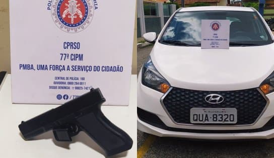 Imagem de Ele "tirava onda de PM", mas até a arma era falsa: homem é preso na Bahia por falsidade ideológica e ameaça 