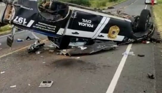 Imagem de Policiais civis morrem em acidente na BA-233, na região da Chapada Diamantina; agentes transportavam presos em viatura