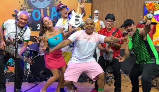 Imagem de Que loucura, essa mistura! Confira os melhores momentos do SBT folia com a banda Armandinho, Dodô e Osmar