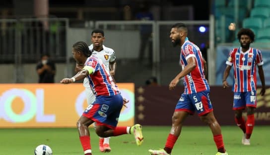 Imagem de Em jogo com duas viradas, Bahia perde para o Sport pela Copa do Nordeste