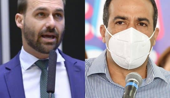 Imagem de Chamado de “prefeito de geleia” por Eduardo Bolsonaro, Bruno Reis se irrita; “não deveria estar falando estas merdas”