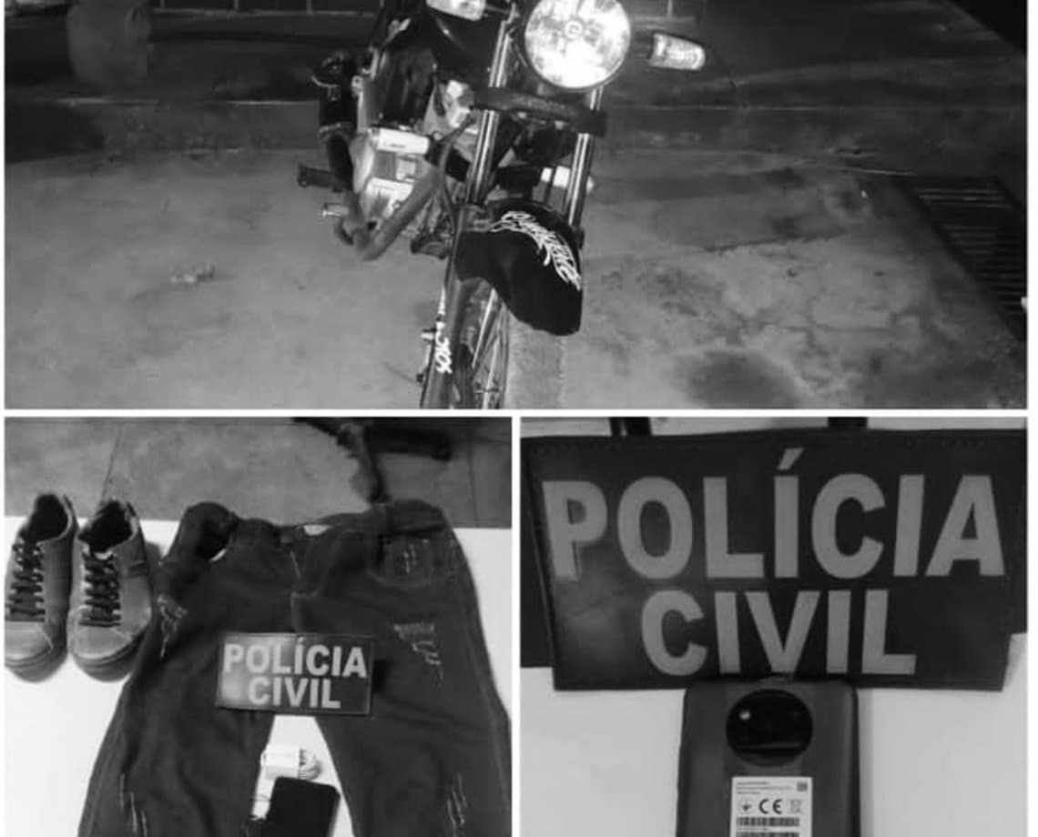 Polícia recupera celular e apreende motocicleta usada em assalto no interior da Bahia; suspeito fugiu