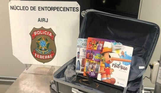 Imagem de Sobrou para o Pinóquio: mulher é detida em aeroporto com cocaína dentro de livros infantis