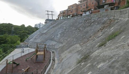 Imagem de Nova contenção de encosta é entregue por Rui Costa a moradores do bairro de Campinas de Brotas 