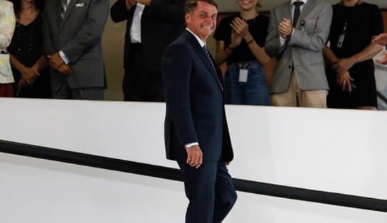 Imagem de "Eleição é luta do bem contra o mal", diz Bolsonaro em ato de lançamento da sua pré-candidatura