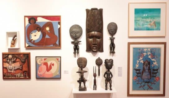 Imagem de Destacando o legado da arte afro-brasileira, exposição "Encruzilhada" é aberta no MAM 