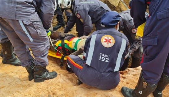 Imagem de Idoso fica soterrado durante trabalho em obra de encosta no sul da Bahia