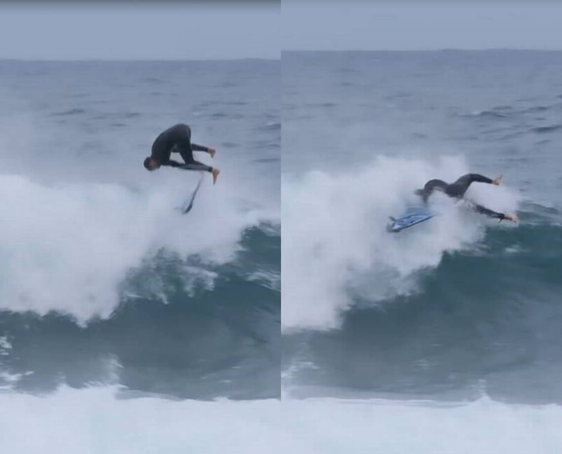 Nordestino medalha de ouro no surf, Italo Ferreira cai durante manobra e quebra nariz e prancha; assista