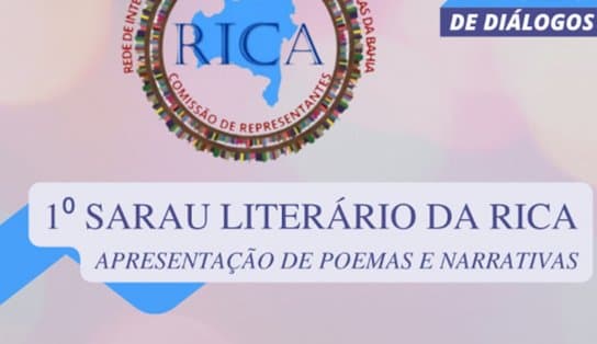 Imagem de Sarau literário virtual da rica na academia de letras da Bahia 