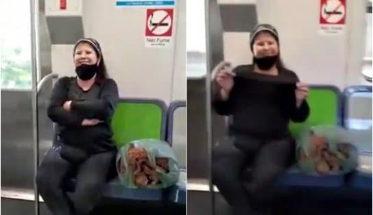 Imagem de Mulher causa revolta em metrô de Belo Horizonte por atacar família que estava no mesmo vagão; "sou racista"