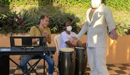 Imagem de Instituto de Cegos da Bahia inaugura centro de música com Brown, que comemora: "estamos aqui para dizer que deu certo"